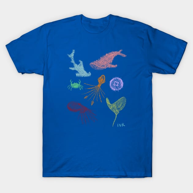 Sea Critters T-Shirt by Inktopodes